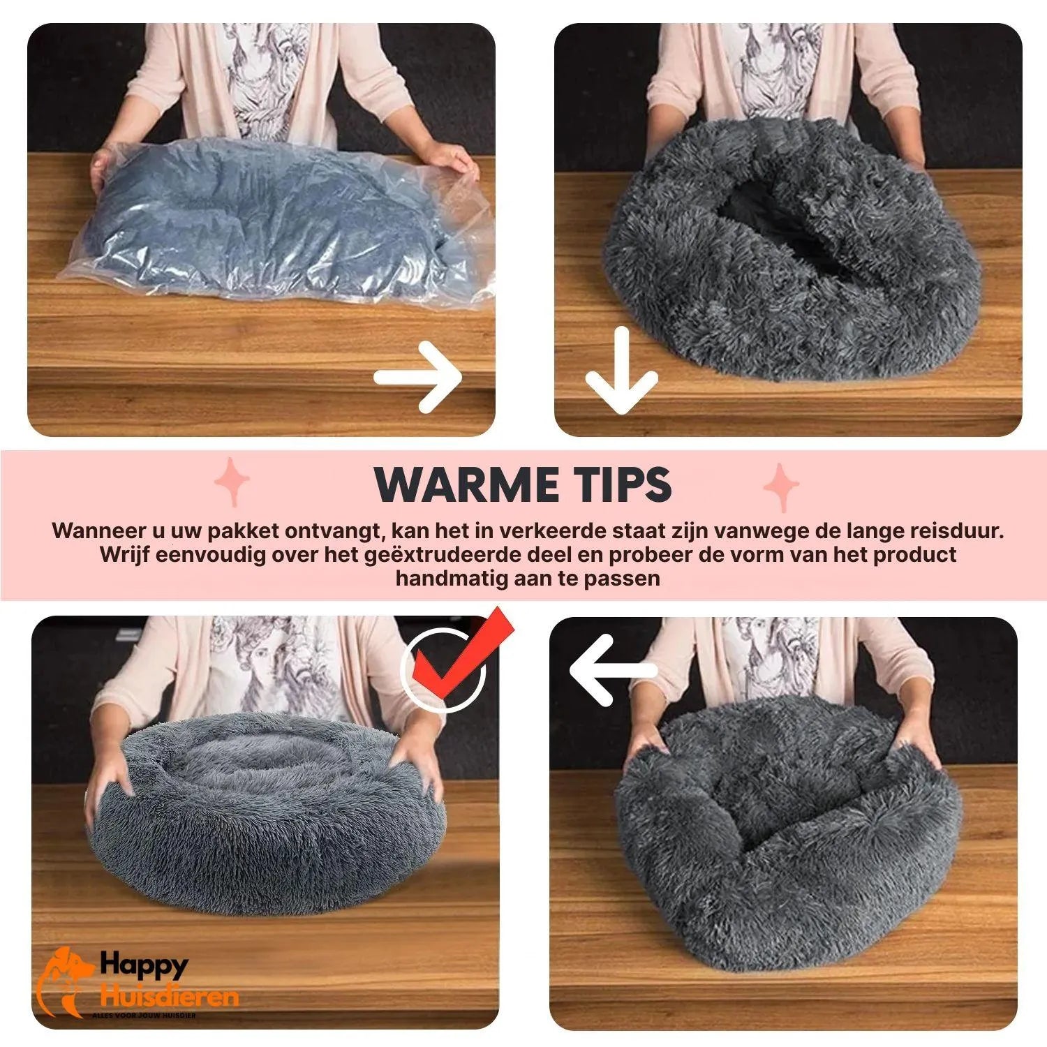 OrthoRest Bed | Orthopedisch hondenkussen met neksteun & afneembare hoes