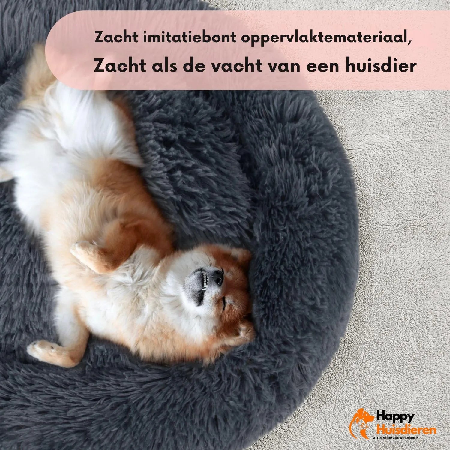 OrthoRest Bed | Orthopedisch hondenkussen met neksteun & afneembare hoes