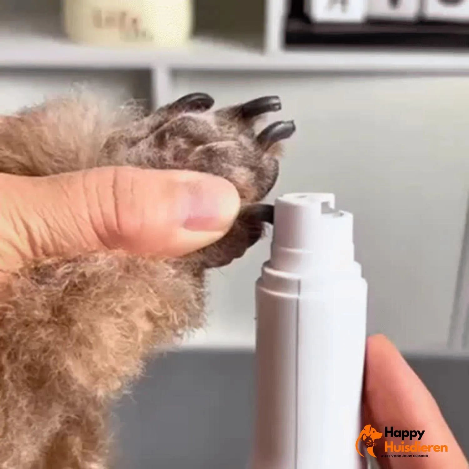 PawGleam Duo | Elektrische Nageltrimmer met LED voor Huisdierena