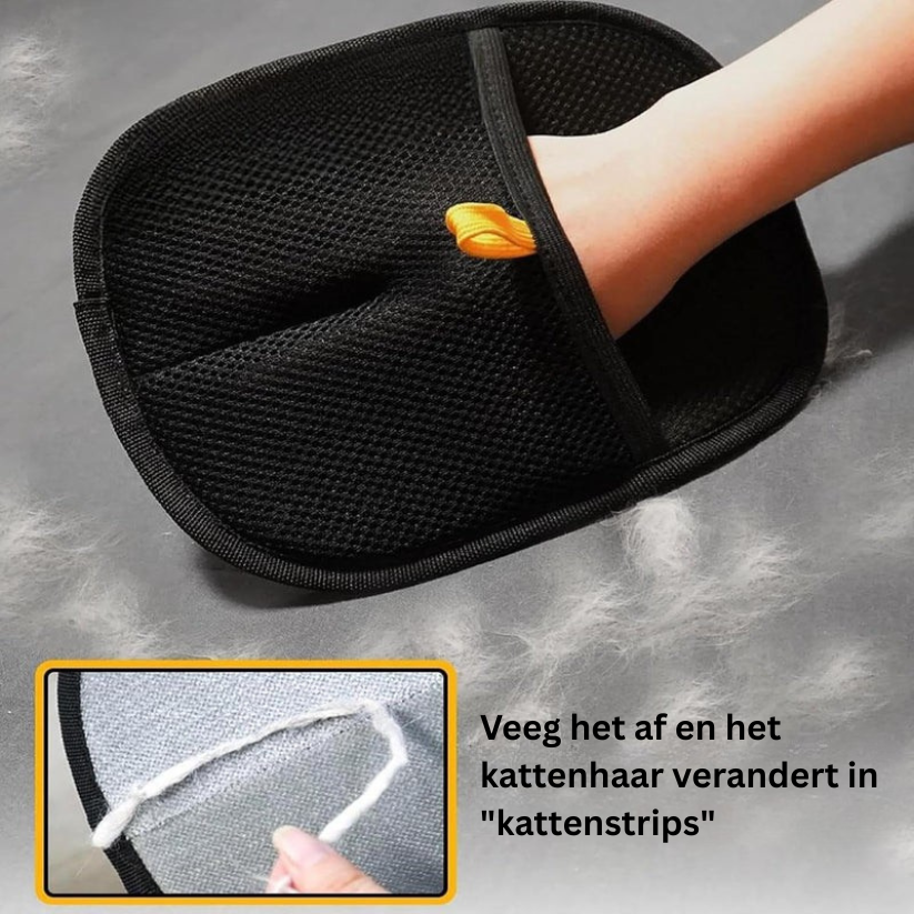 PawGroom Verzorgingshandschoenen | Zachte Haarverwijdering voor Katten en Honden
