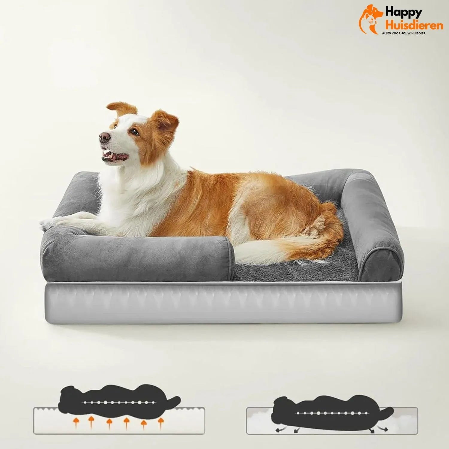 PawRest Orthopedisch Hondenbed | Ergonomisch Slaapcomfort met Wasbare Hoes