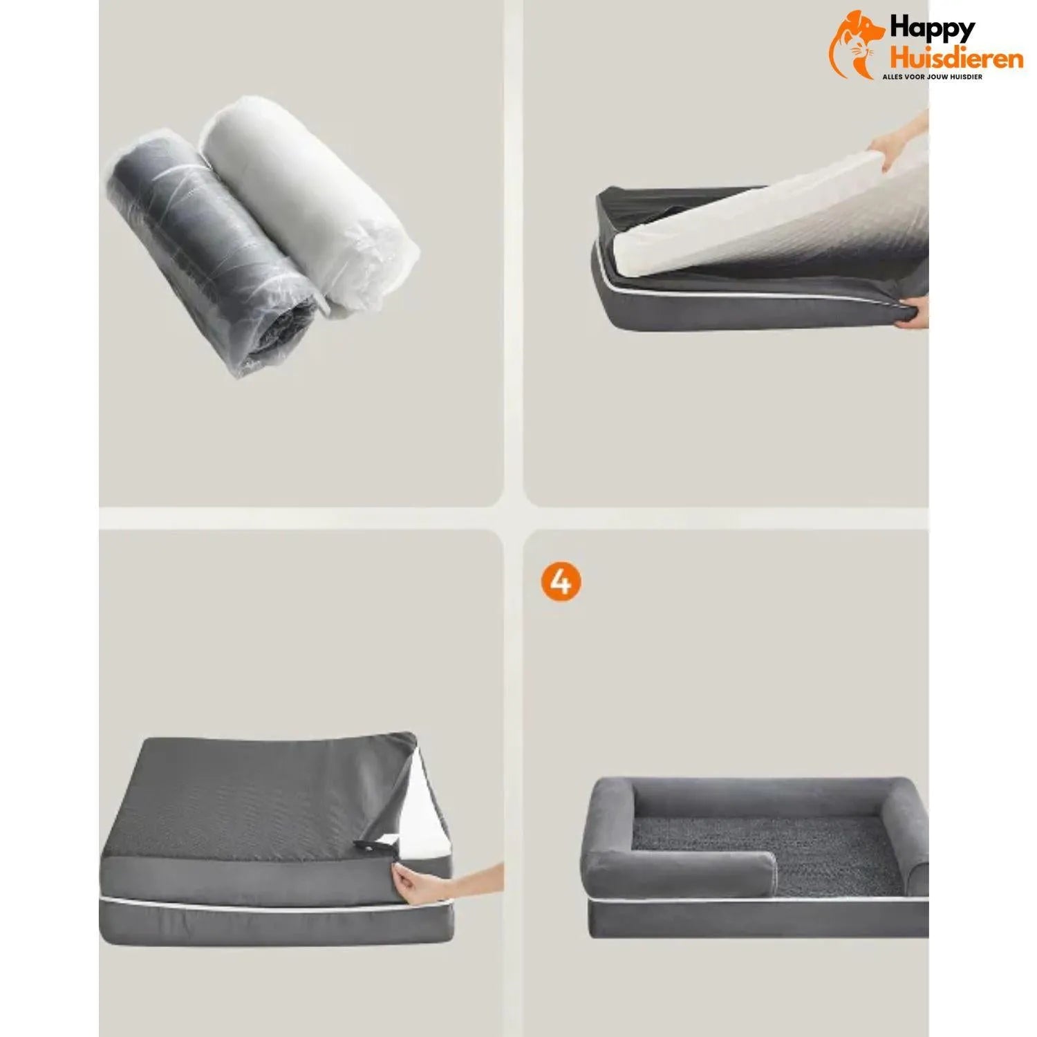 PawRest Orthopedisch Hondenbed | Ergonomisch Slaapcomfort met Wasbare Hoes