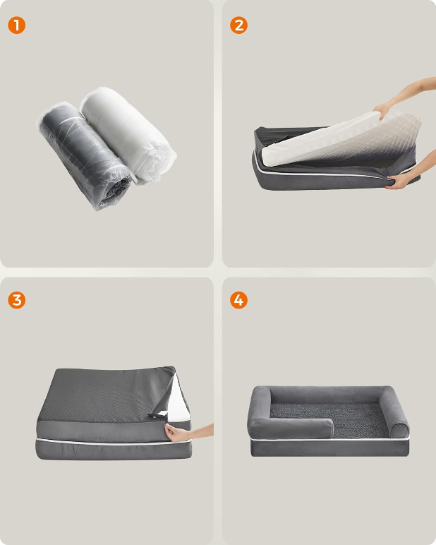 PawRest Orthopedisch Hondenbed | Ergonomisch Slaapcomfort met Wasbare Hoes
