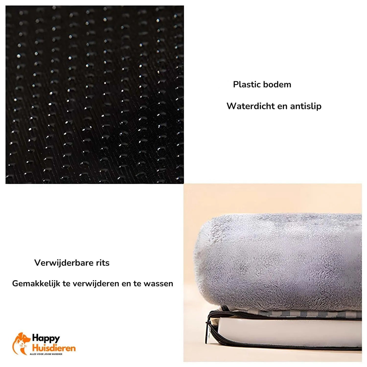 PawRest-nest | Stevig hondenkussen met afneembare en wasbare hoes