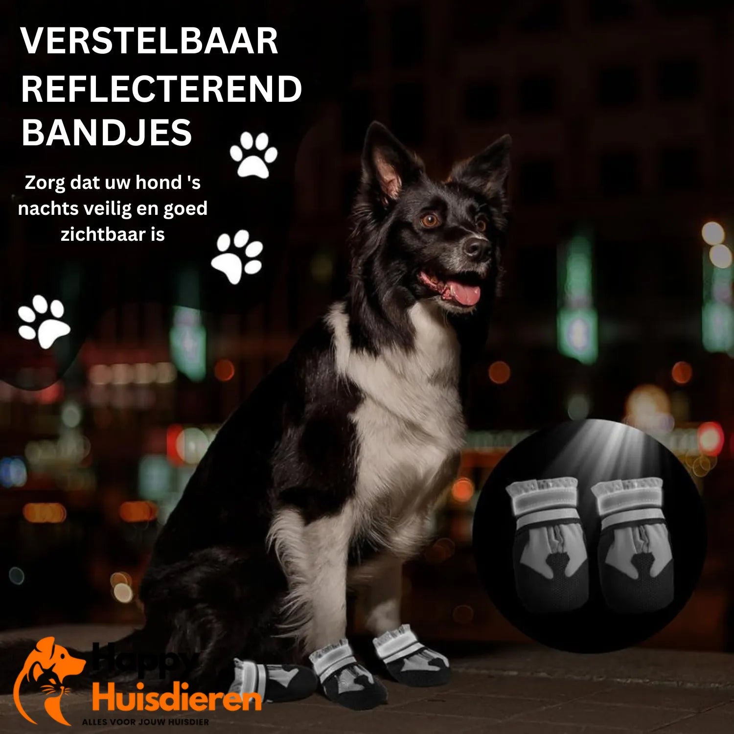 PawShield Set | Waterdichte Pootbeschermers voor Grote Honden met Antislip & Reflectie