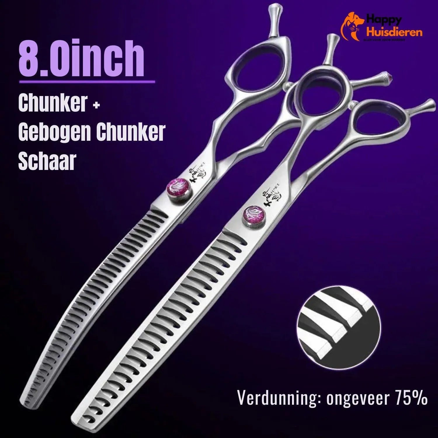 PawStyle Trim | Ergonomische Grooming Schaar voor Huisdieren