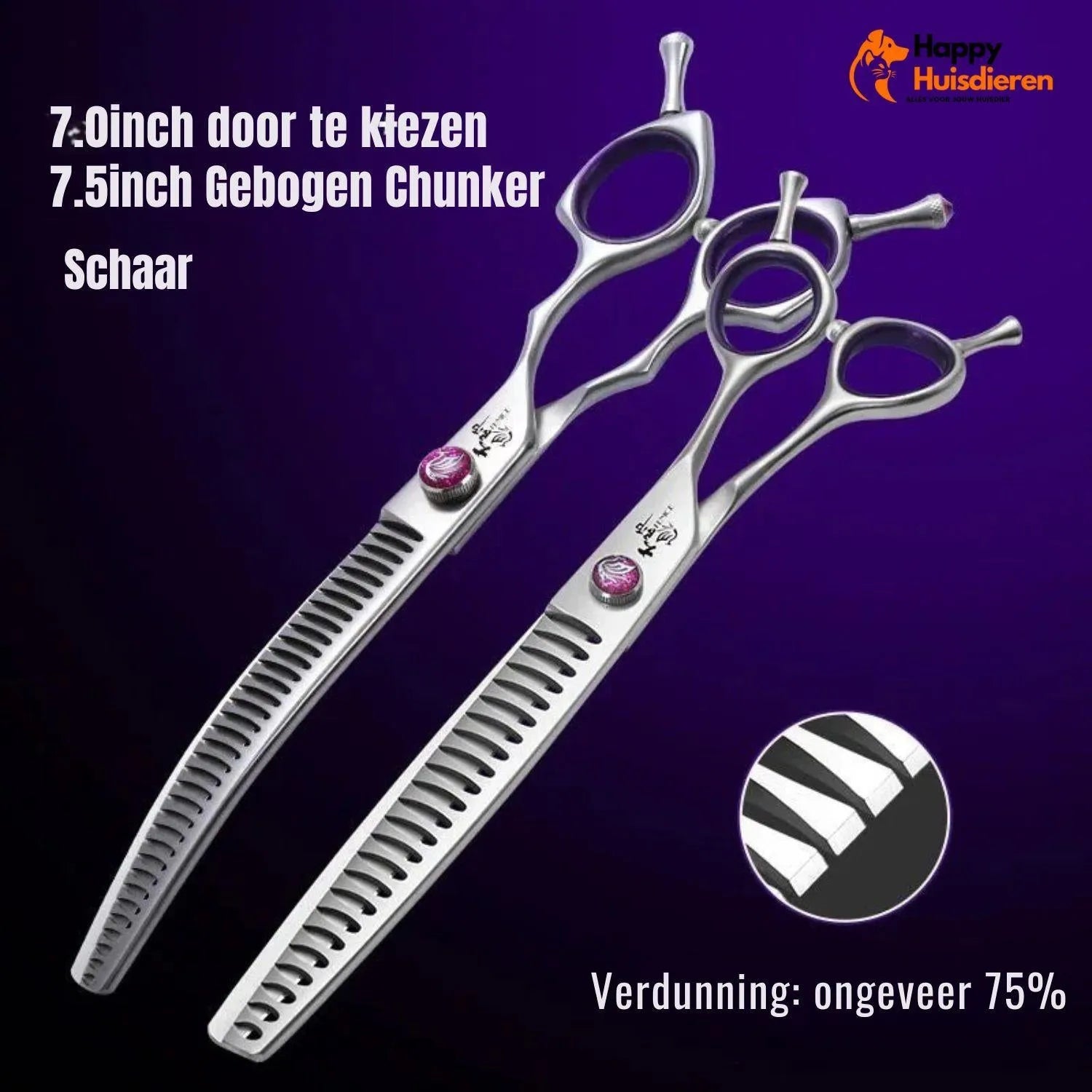 PawStyle Trim | Ergonomische Grooming Schaar voor Huisdieren
