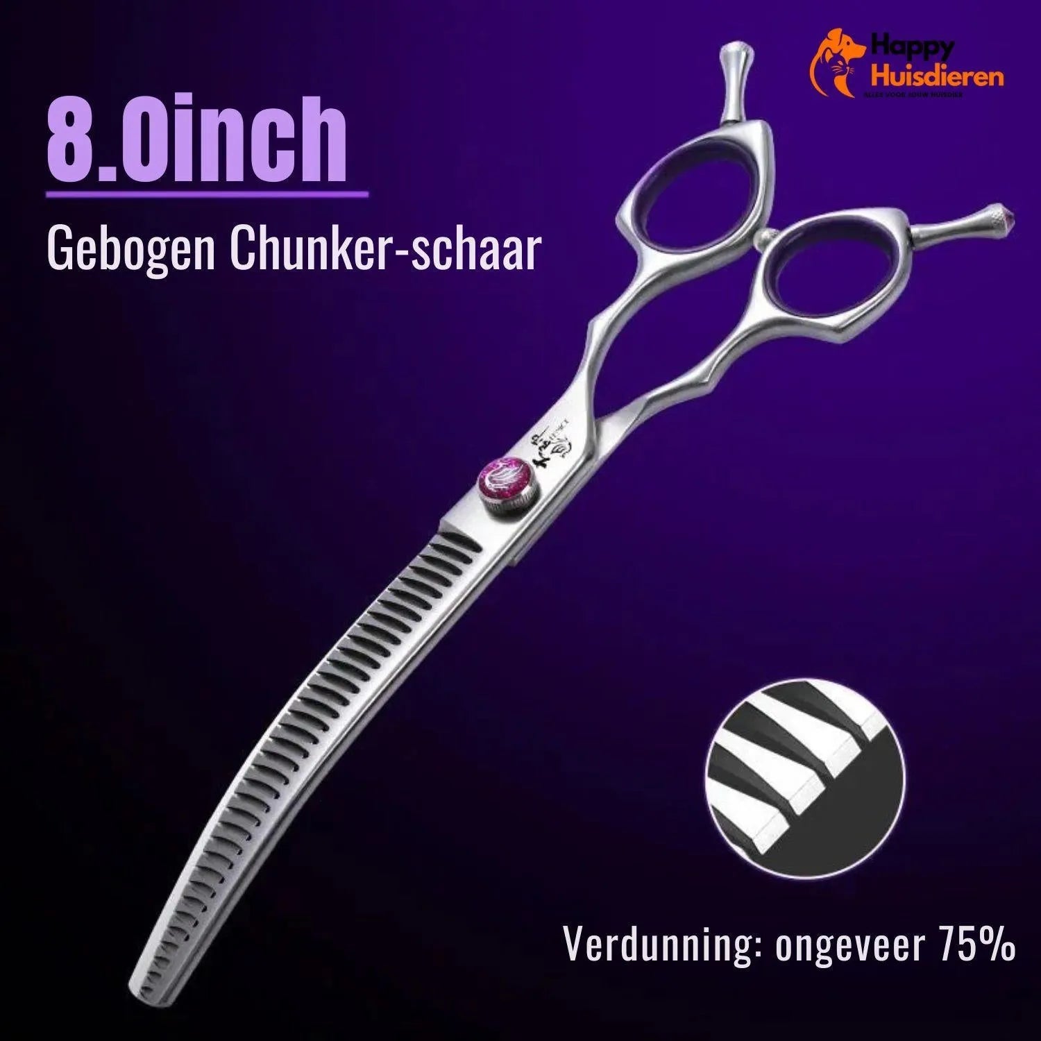 PawStyle Trim | Ergonomische Grooming Schaar voor Huisdieren