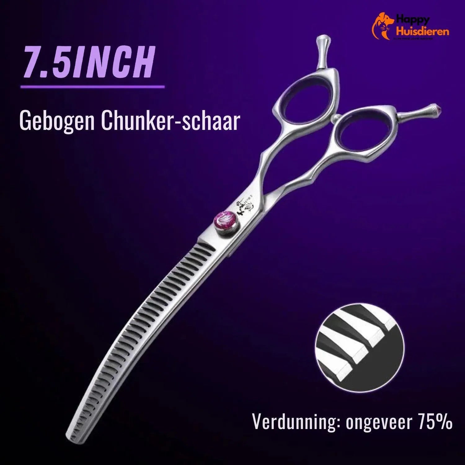 PawStyle Trim | Ergonomische Grooming Schaar voor Huisdieren
