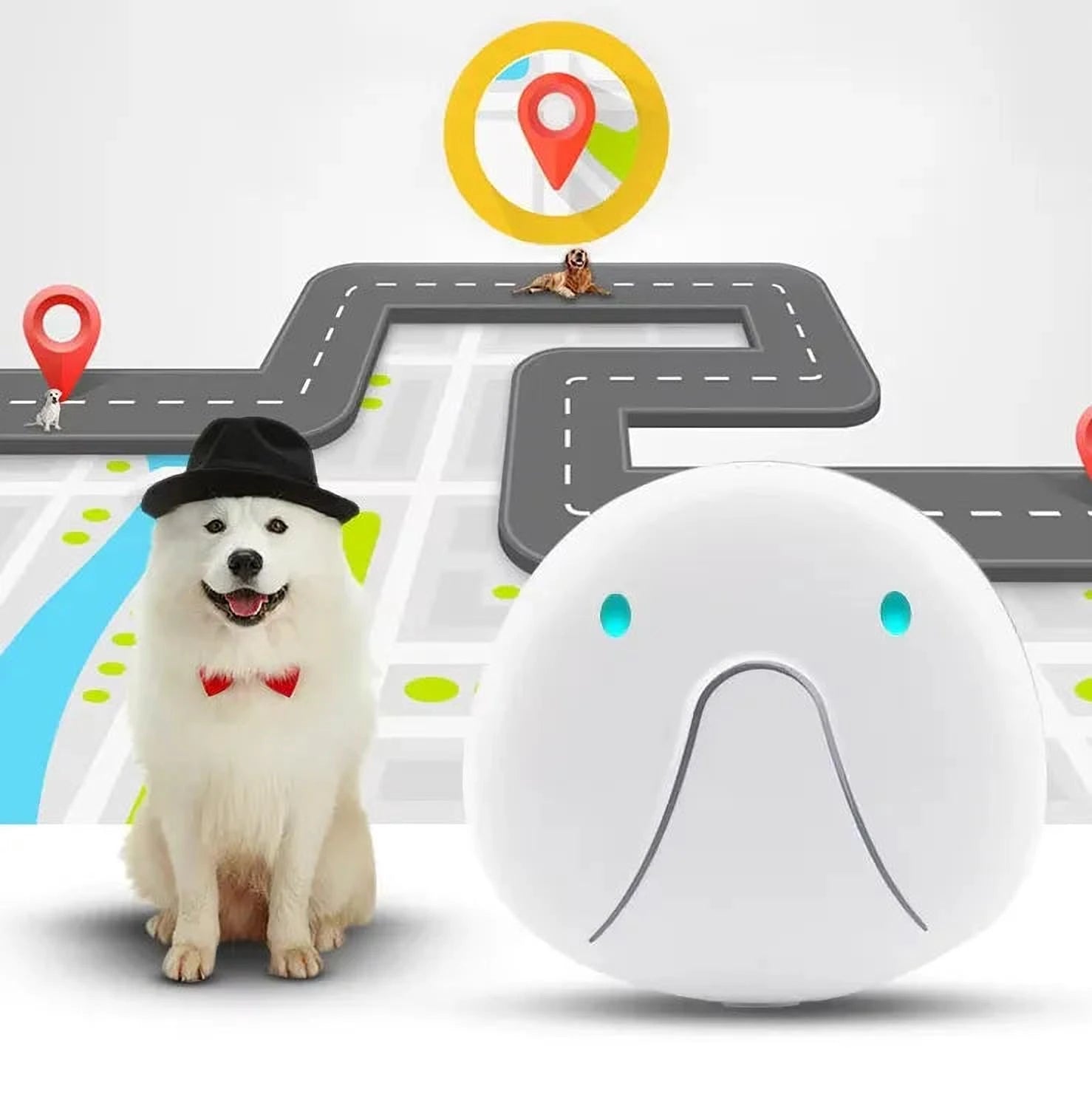 PawTrack Halsband | GPS-Tracker voor Honden – Live Locatie, Waterbestendig & Lange Batterijduur