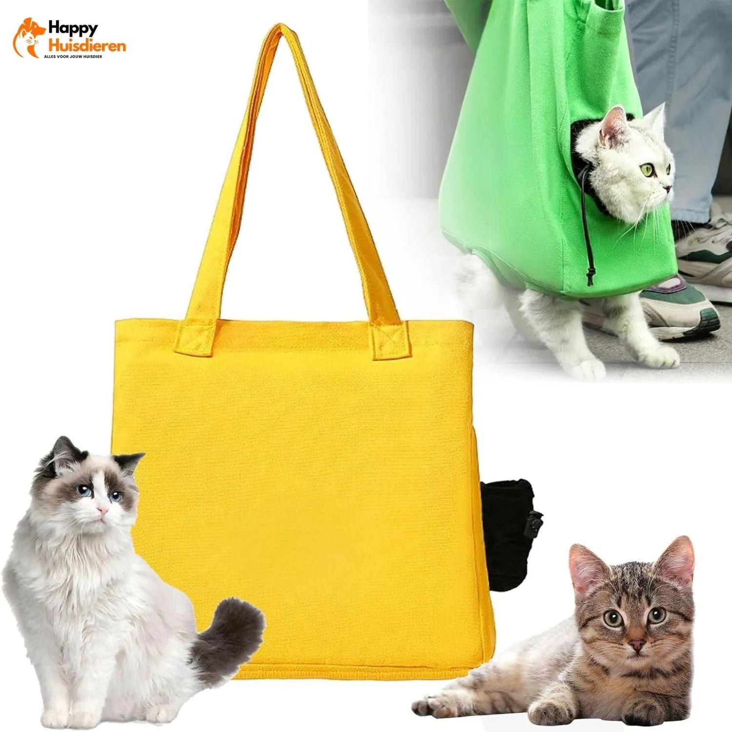 PawVoyage Bag | Veilige kattendraagtas met gewatteerde binnenkant & veelzijdig gebruik