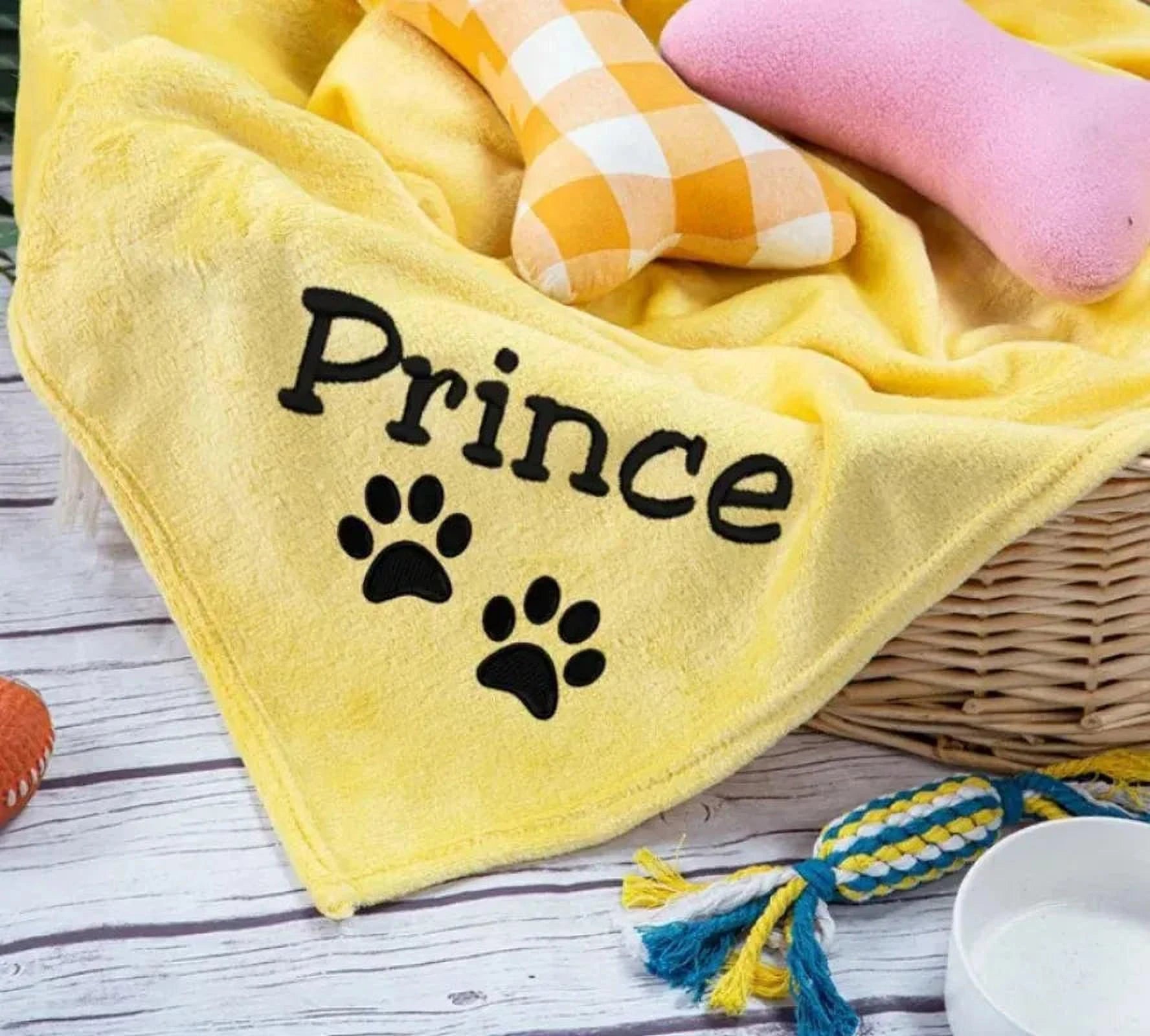 Pawsome Persoonlijke Deken | Gepersonaliseerde Hondennaam Dekken voor Comfort