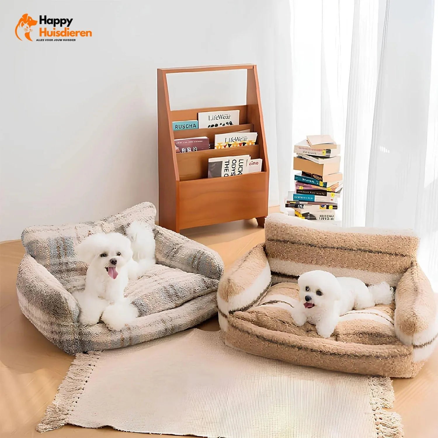 PetHaven Sofa | Fluwelen Ligbed voor Kat en Hond