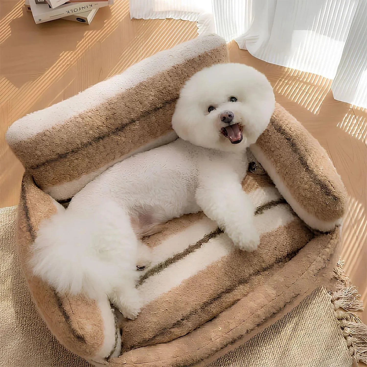 PetHaven Sofa | Fluwelen Ligbed voor Kat en Hond