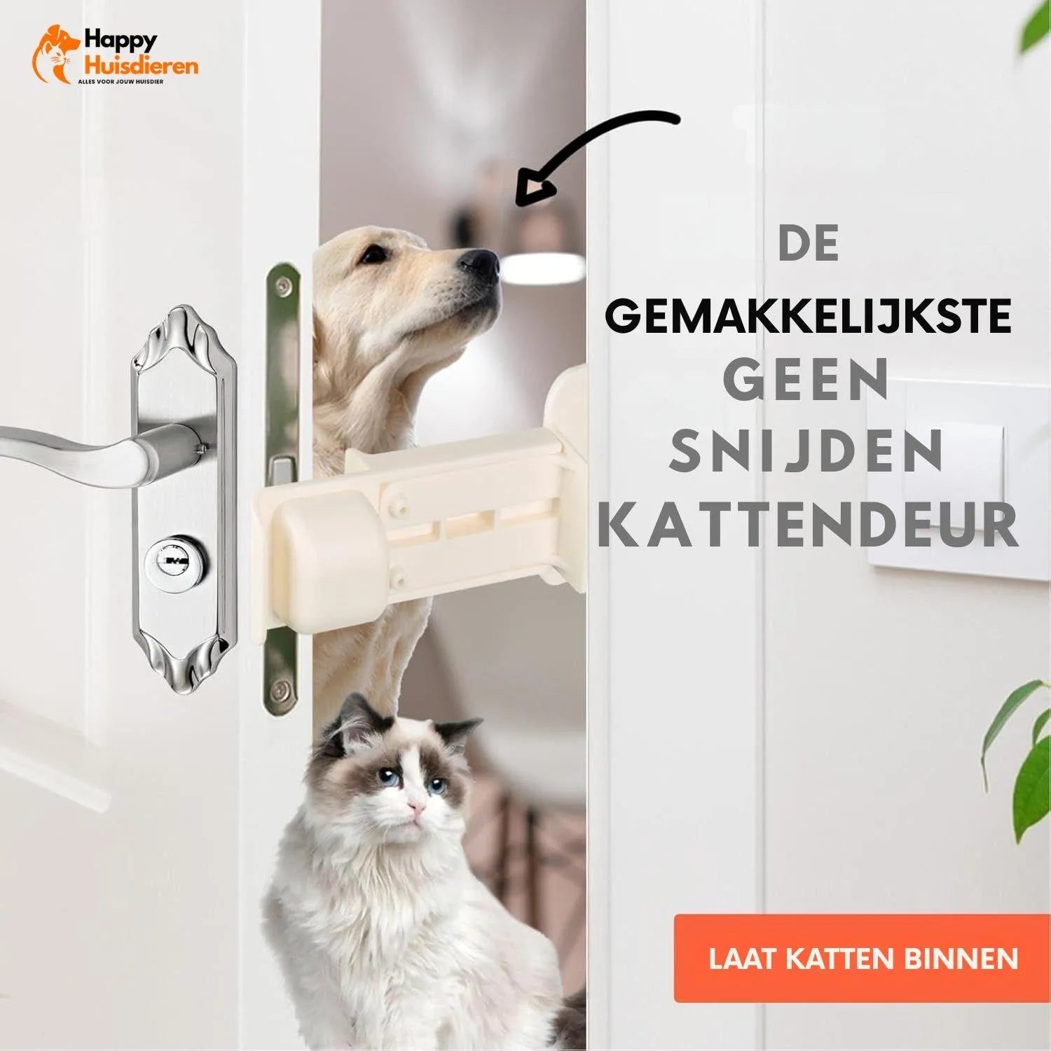 PetPass Pro | Slimme katten doorgang met verstelbare opening voor huisdieren