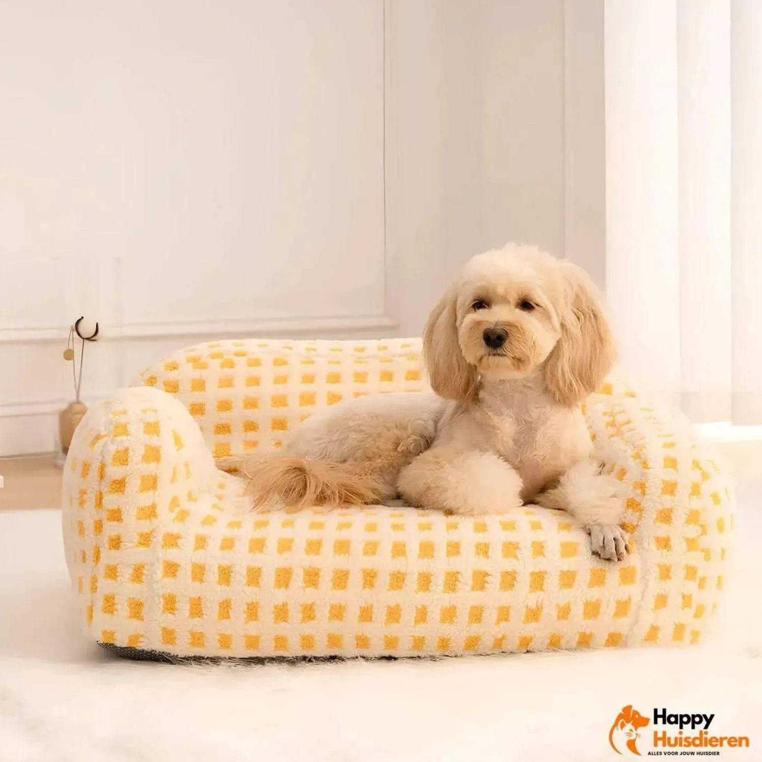 Pluizige Pootjes Rustplek | Luxe Huisdieren Sofa in Zachte Lamsvel