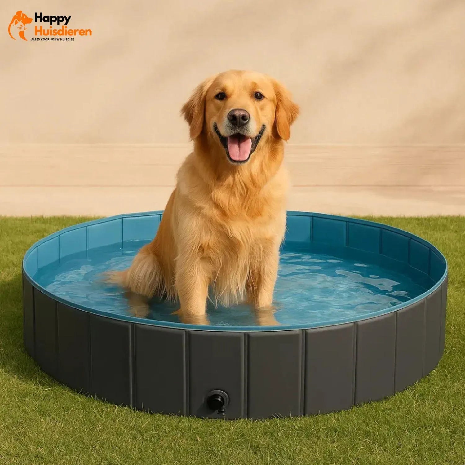 PoolPaw | Opvouwbaar Hondenzwembad – Stevig, Lekvrij & Antislip