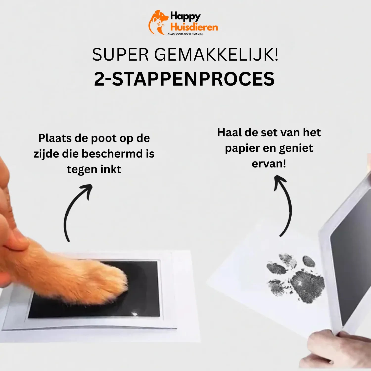 Pootafdruk Kit | Inktvrije Pootafdruk Set voor Honden & Katten – Blijvende Herinnering, Veilig & Vlekkeloos