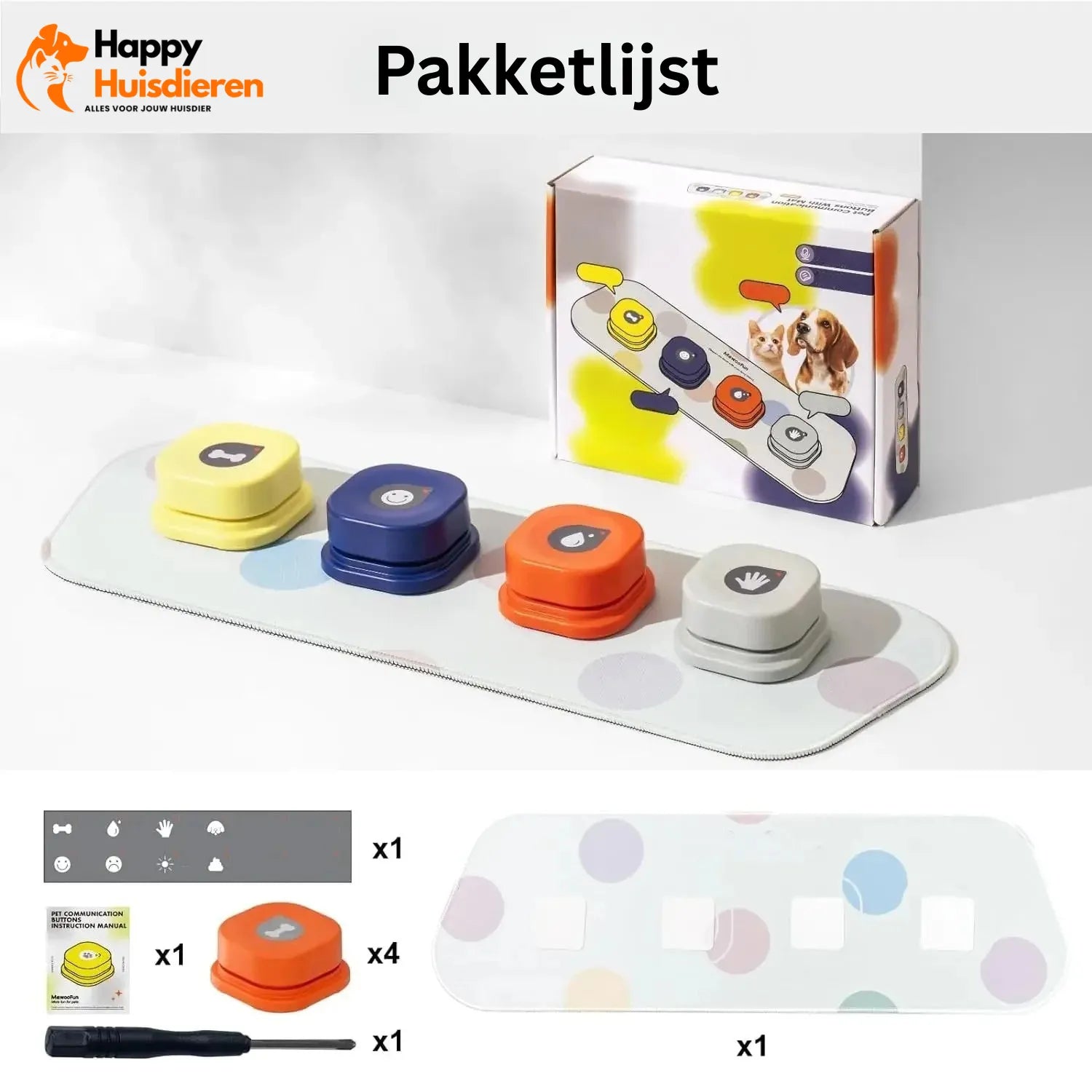 PraatPootjes Spel | Spraakknoppen voor Huisdieren – Interactief Communicatiespeelgoed