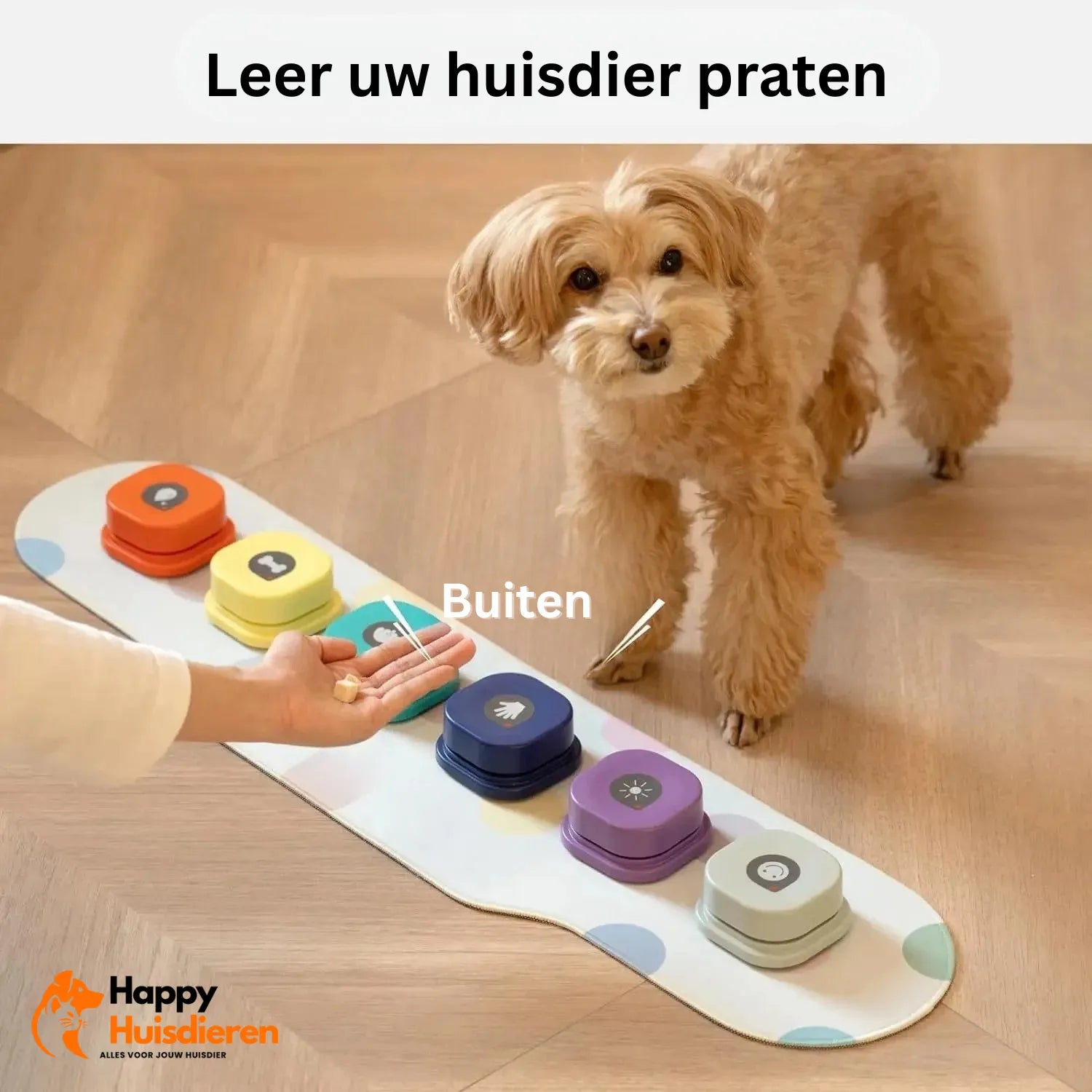 PraatPootjes Spel | Spraakknoppen voor Huisdieren – Interactief Communicatiespeelgoed