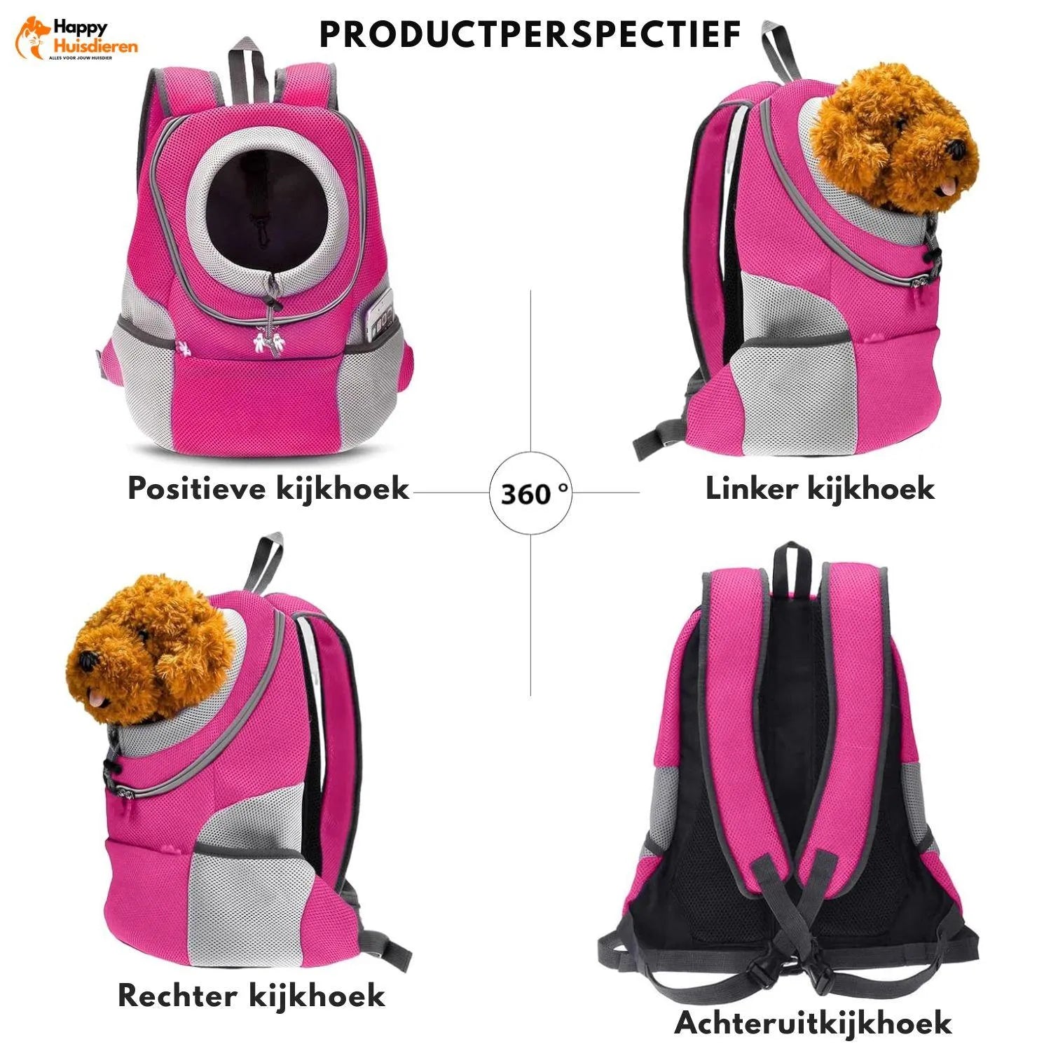 PupPack | Comfortabele draagrugzak voor honden