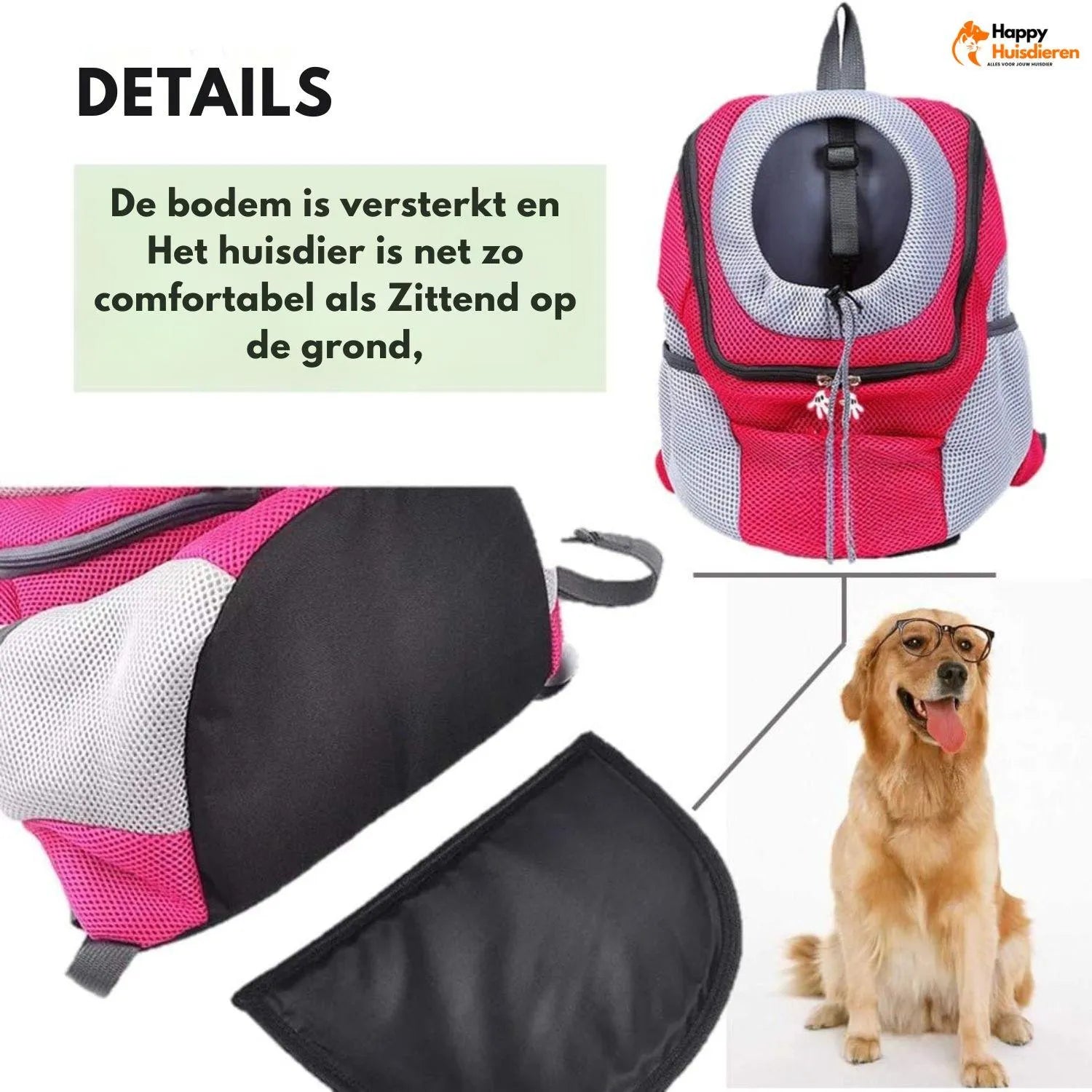 PupPack | Comfortabele draagrugzak voor honden
