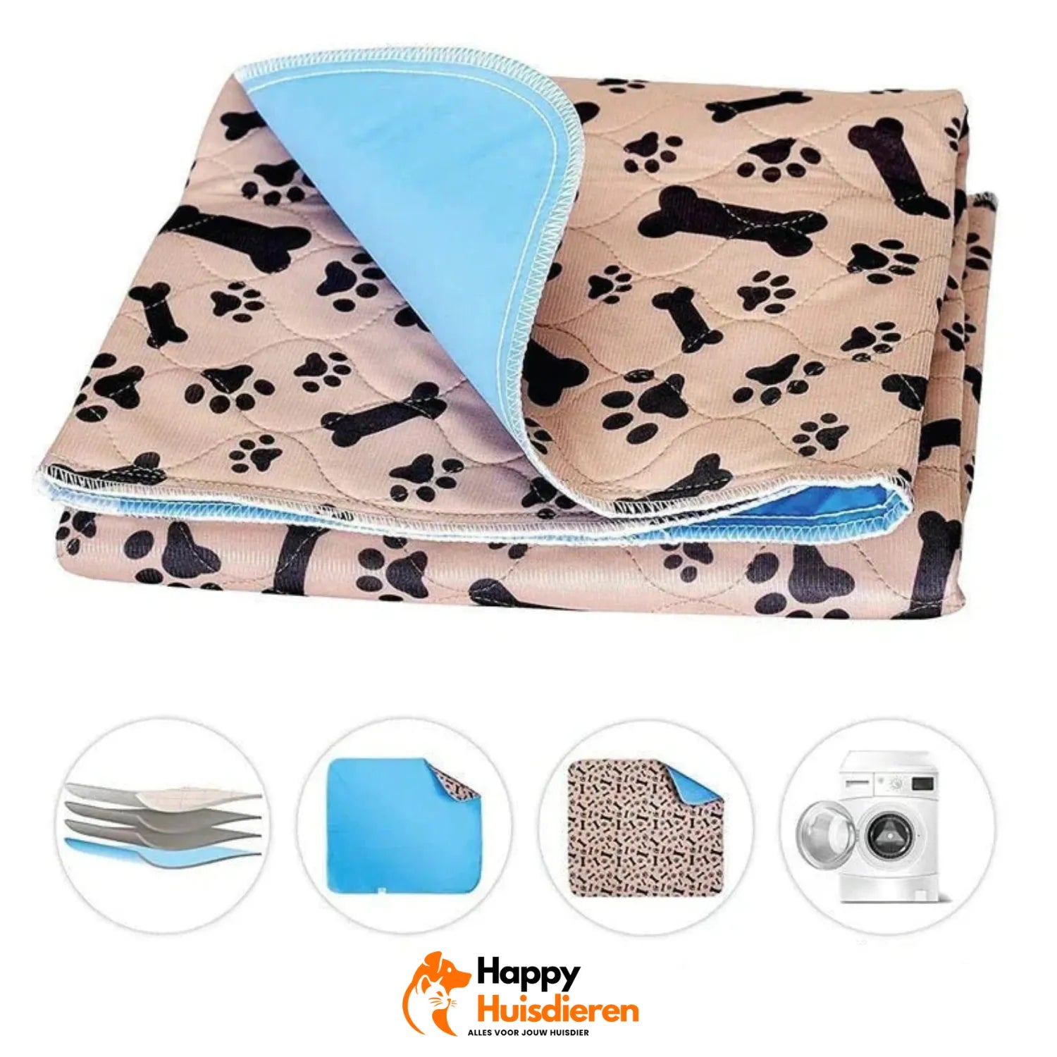 Puppy Eco Tapijt | Herbruikbare Plasmat voor Honden voor Zindelijkheid en Vloerbescherming