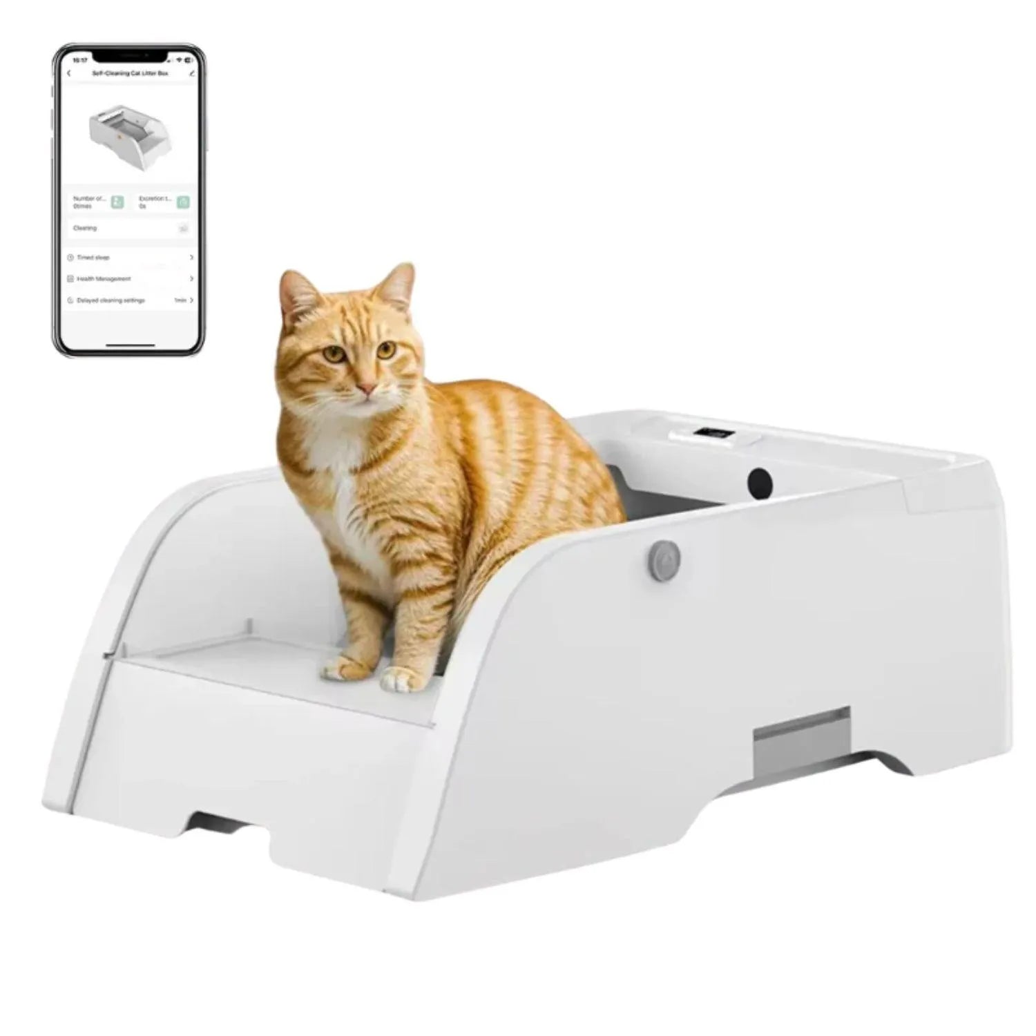 PurrClean | Automatische zelfreinigende kattenbak – stil, hygiënisch en geurloos