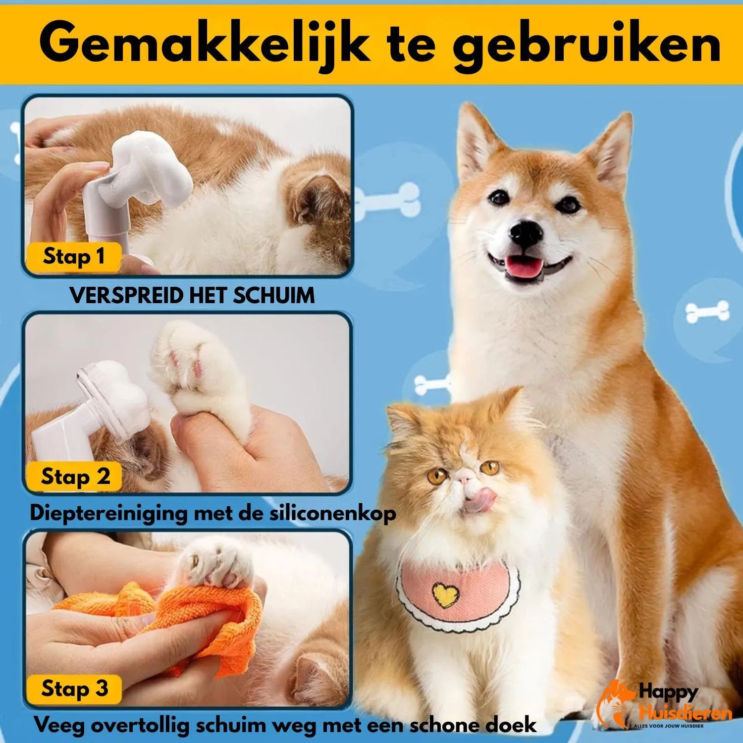 PurrEase Comb | Milde Kattenborstel voor Reiniging en Herstel