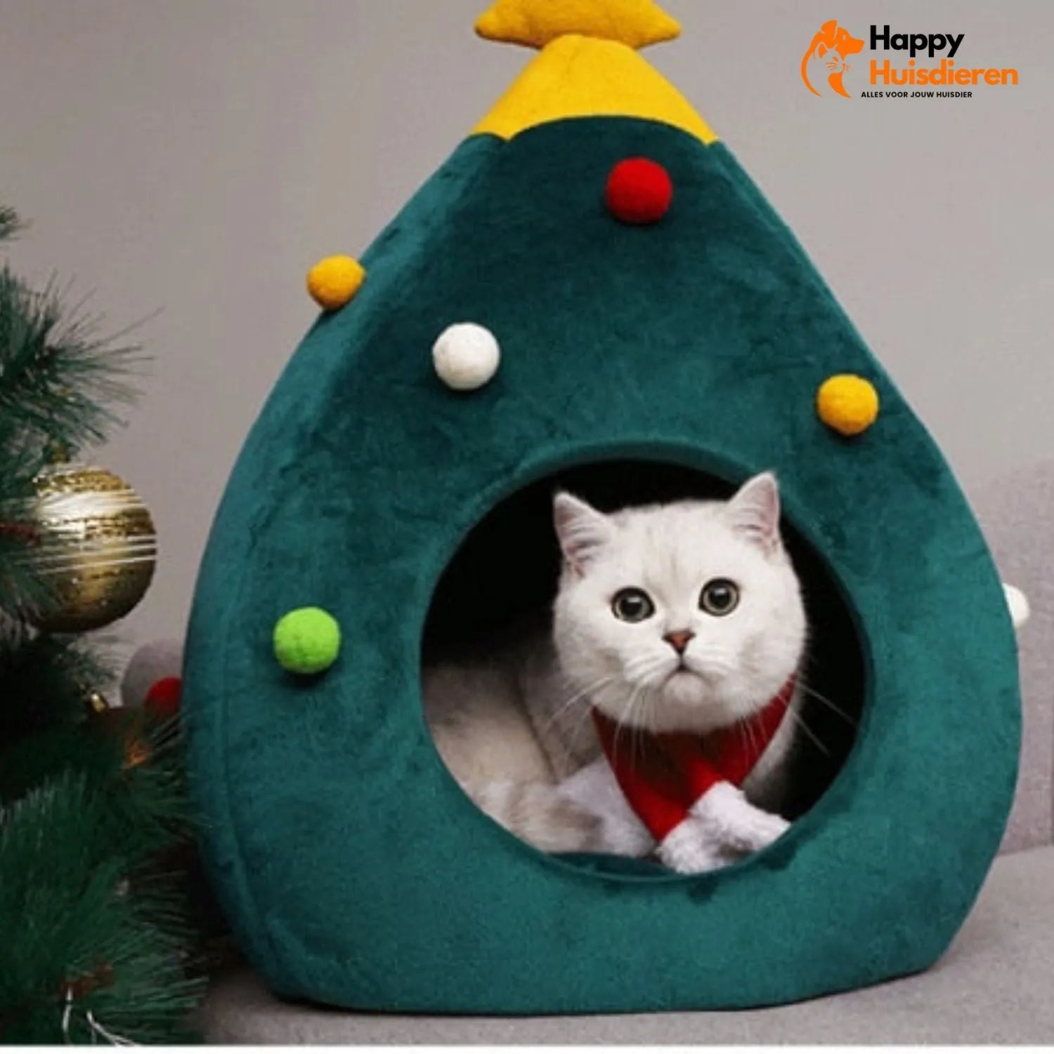 PurrKerstbos | Kerstboom Kattenmand voor Feestelijke Gezelligheid