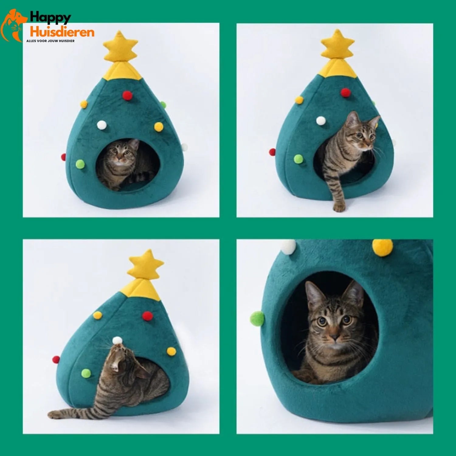PurrKerstbos | Kerstboom Kattenmand voor Feestelijke Gezelligheid