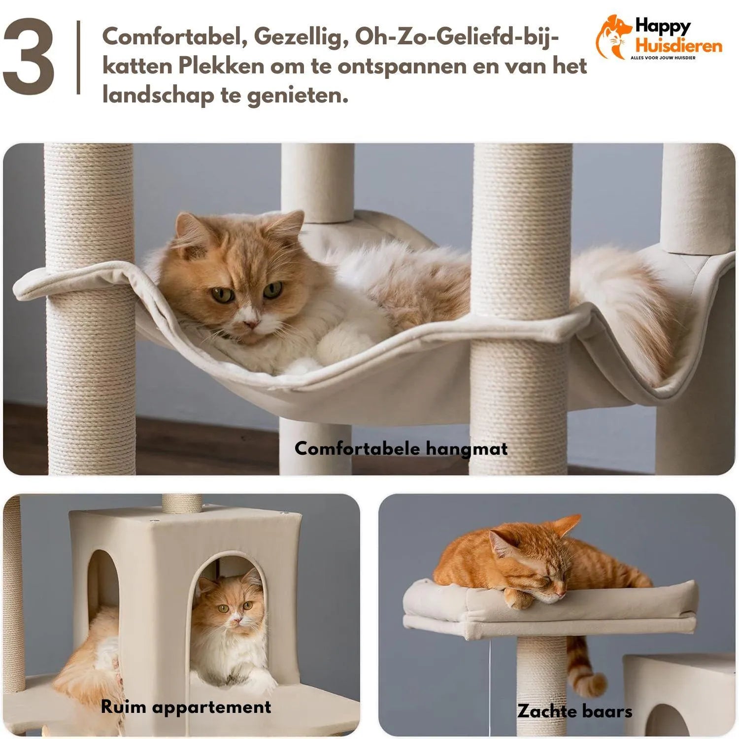 PurrLounge | Moderne kattentoren met stijl en stabiliteit