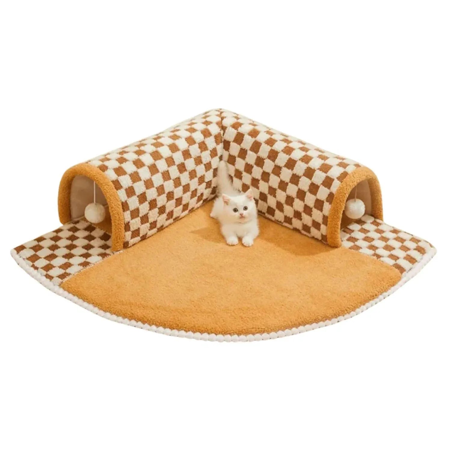 PurrPath Tunnel | Kattentunnel met deken & speelbal – comfortabel & interactief