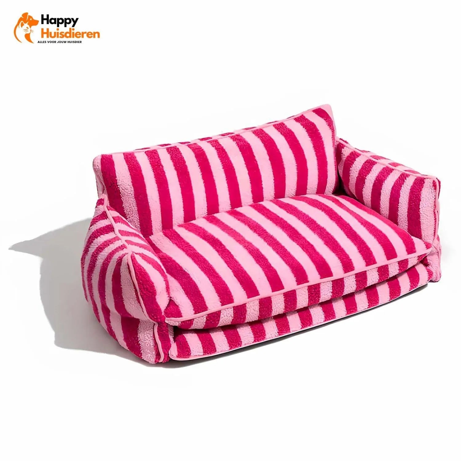 Purrfect Loungers | Trendy Gestreepte Huisdier Sofa van Schapenvacht