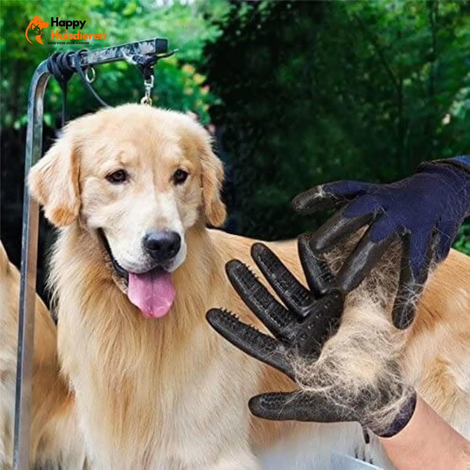 Purrfect Shedding Glove | Dierenhaar Verwijder Handschoen voor Huisdieren