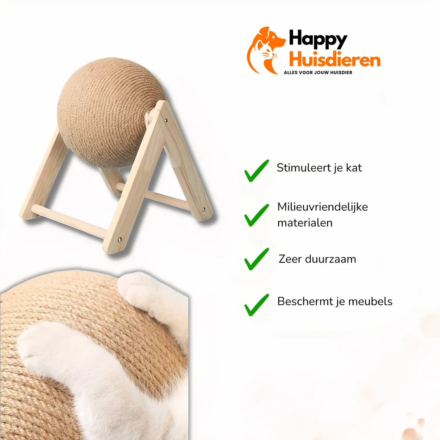Purrfect Spin Bol | Draaiend Speelgoed Voor Kattenplezier