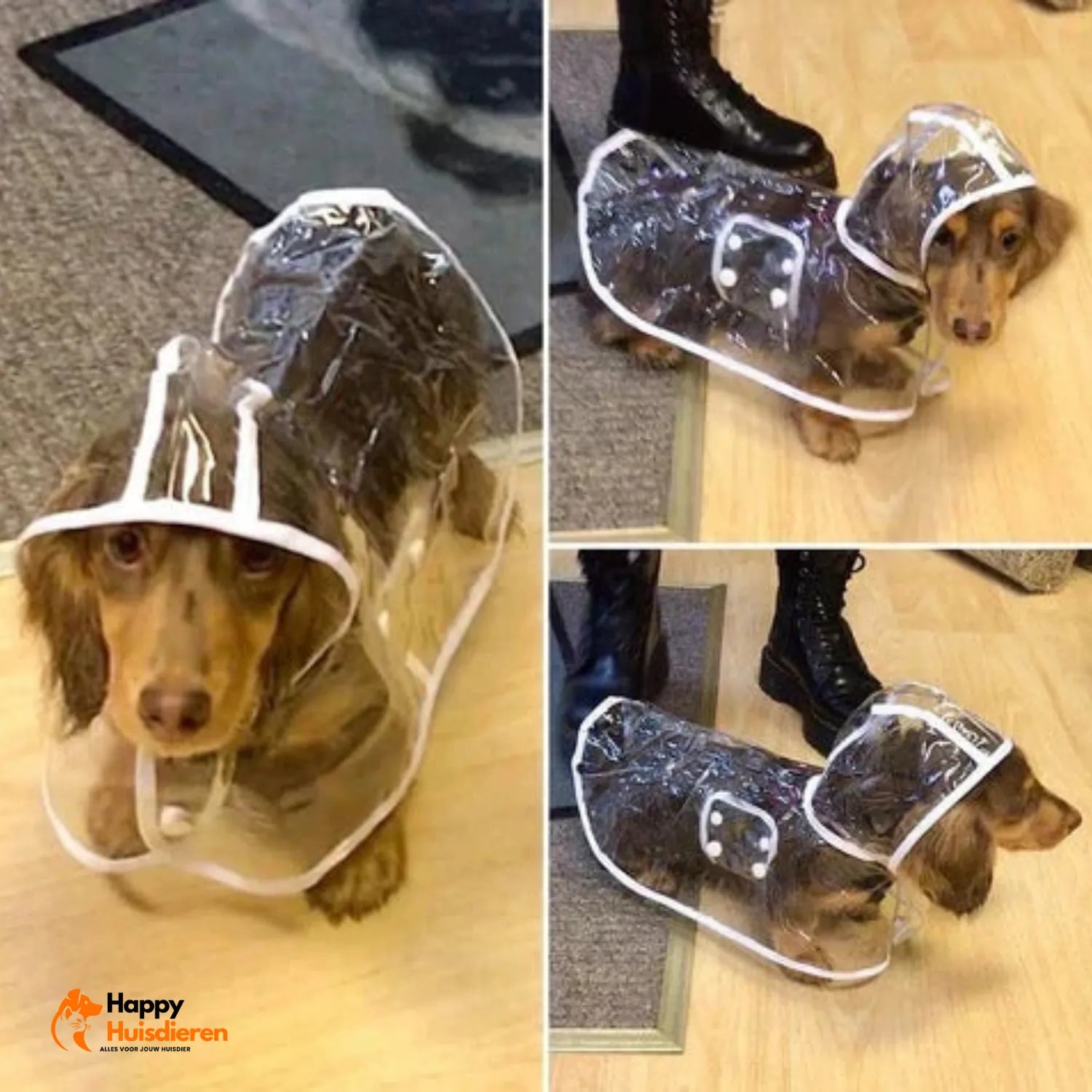 RegenShield Hondjas | Transparante Regenjas voor Honden