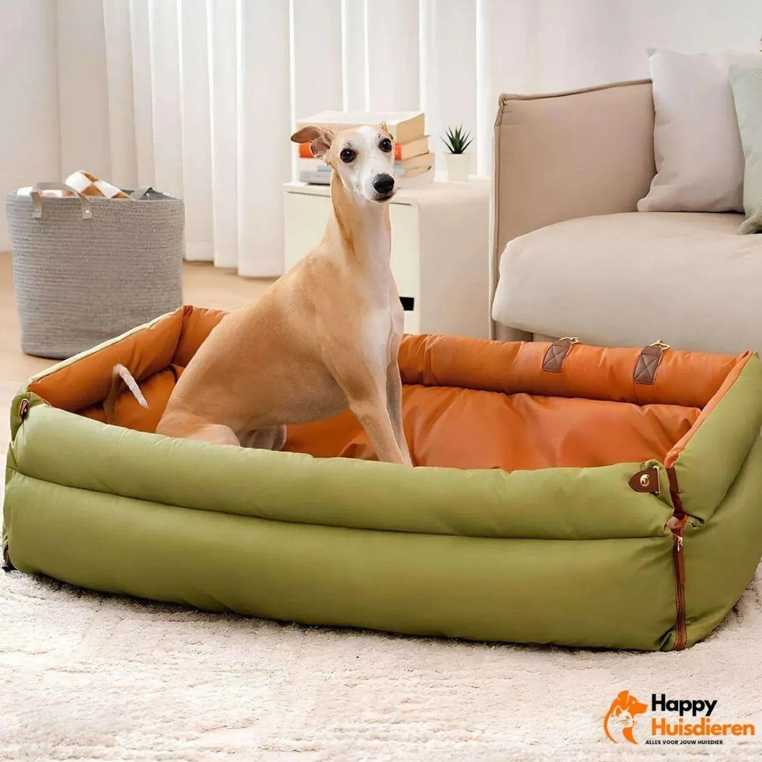 Reisgenoot voor huisdieren | Grote kunstleren autostoel voor honden met verhoogd zitcomfort