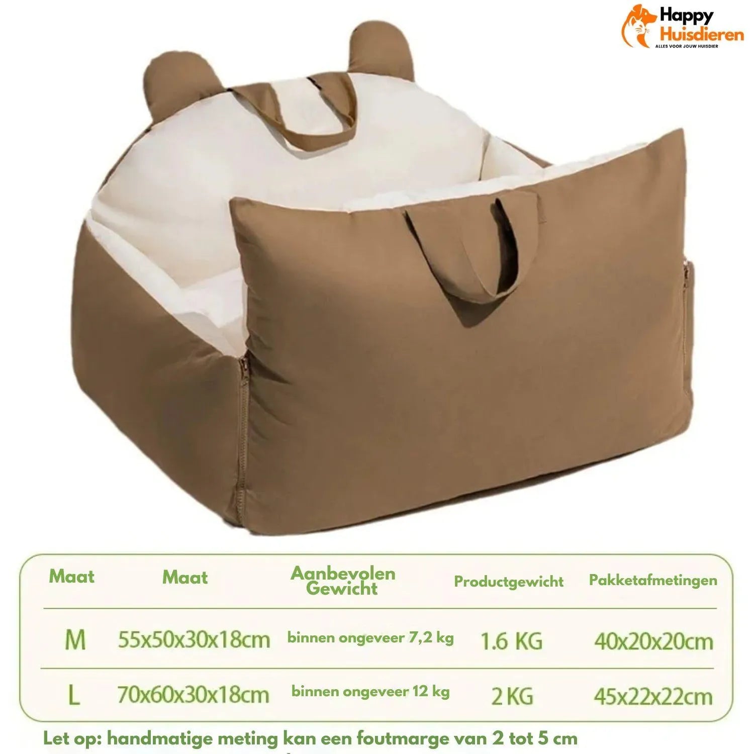 Reismand voor huisdieren Haven | Gezellige en veilige autostoel voor honden