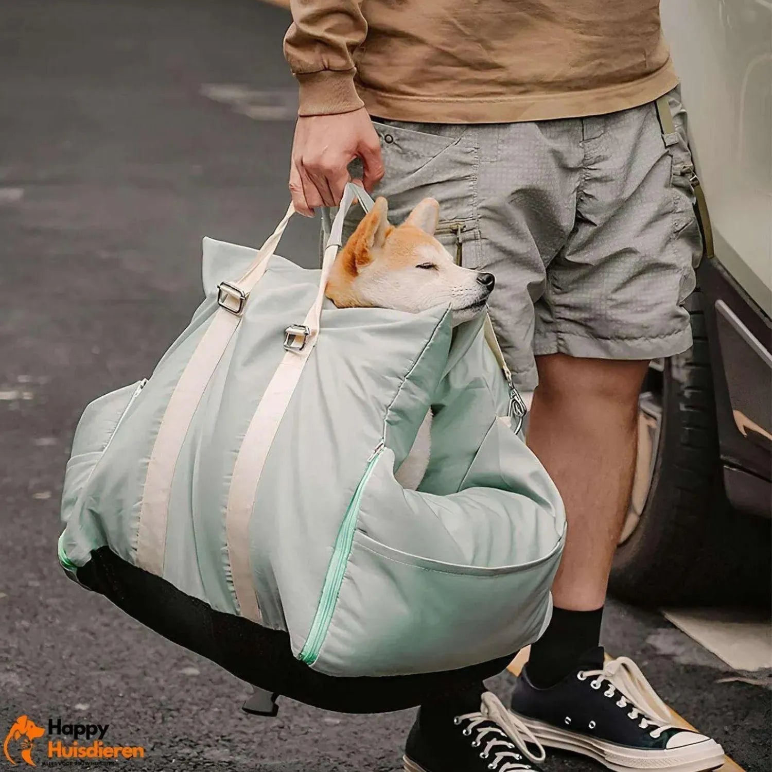 RoadPaws Lounge | Luxe autostoelbed voor honden met verhoogde bescherming