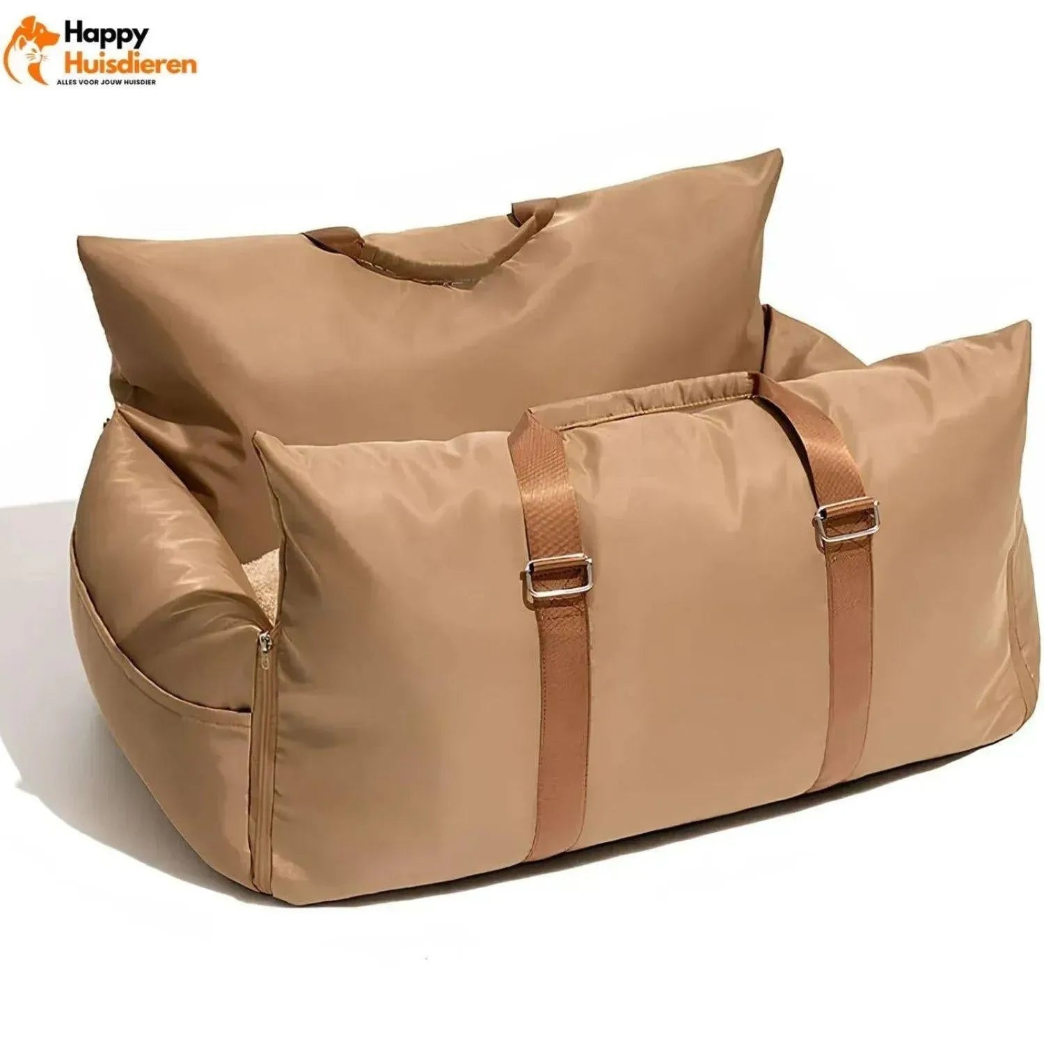 RoadPaws Lounge | Luxe autostoelbed voor honden met verhoogde bescherming