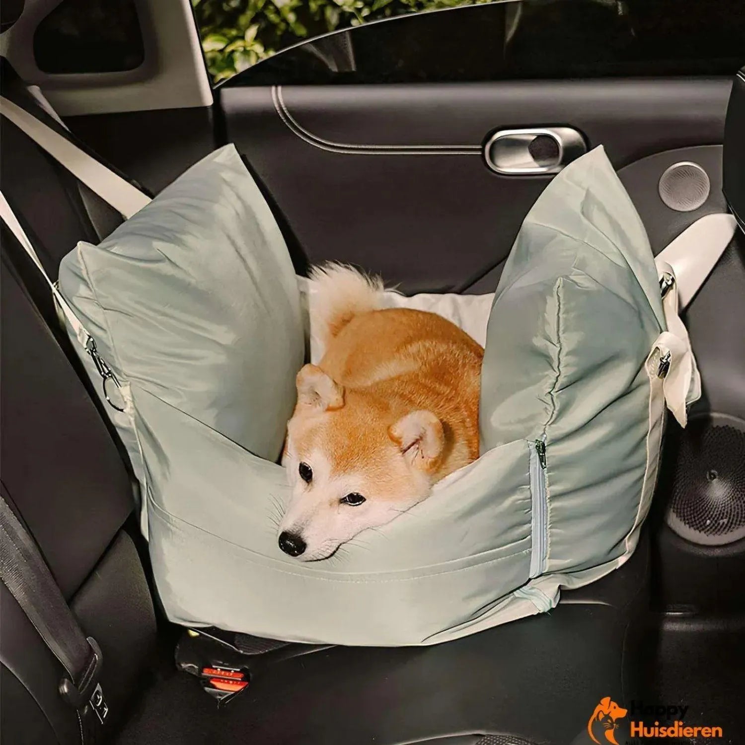 RoadPaws Lounge | Luxe autostoelbed voor honden met verhoogde bescherming