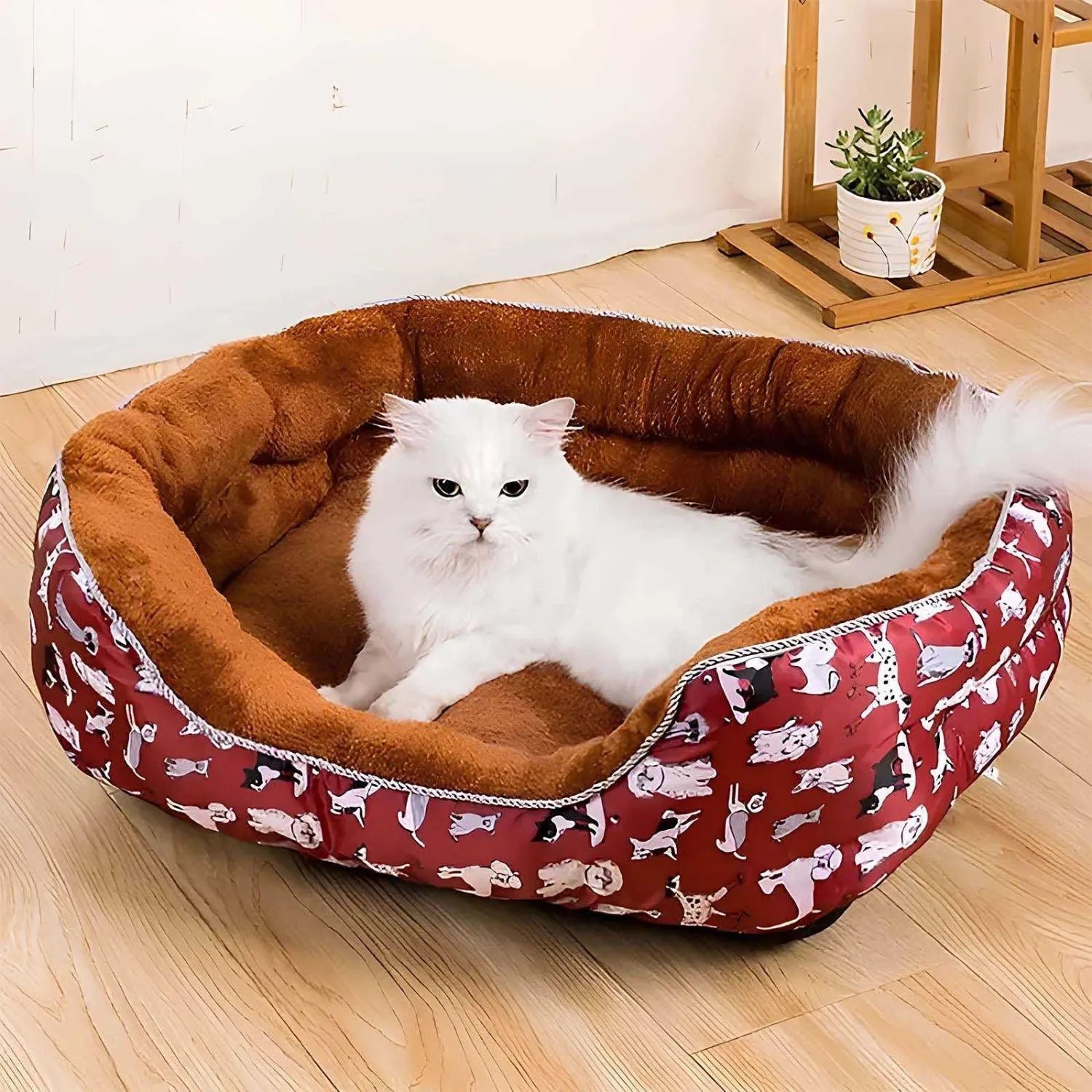 Rustplaats voor katten | Verwijderbaar kattenbed voor alle seizoenen en kleine ruimtes