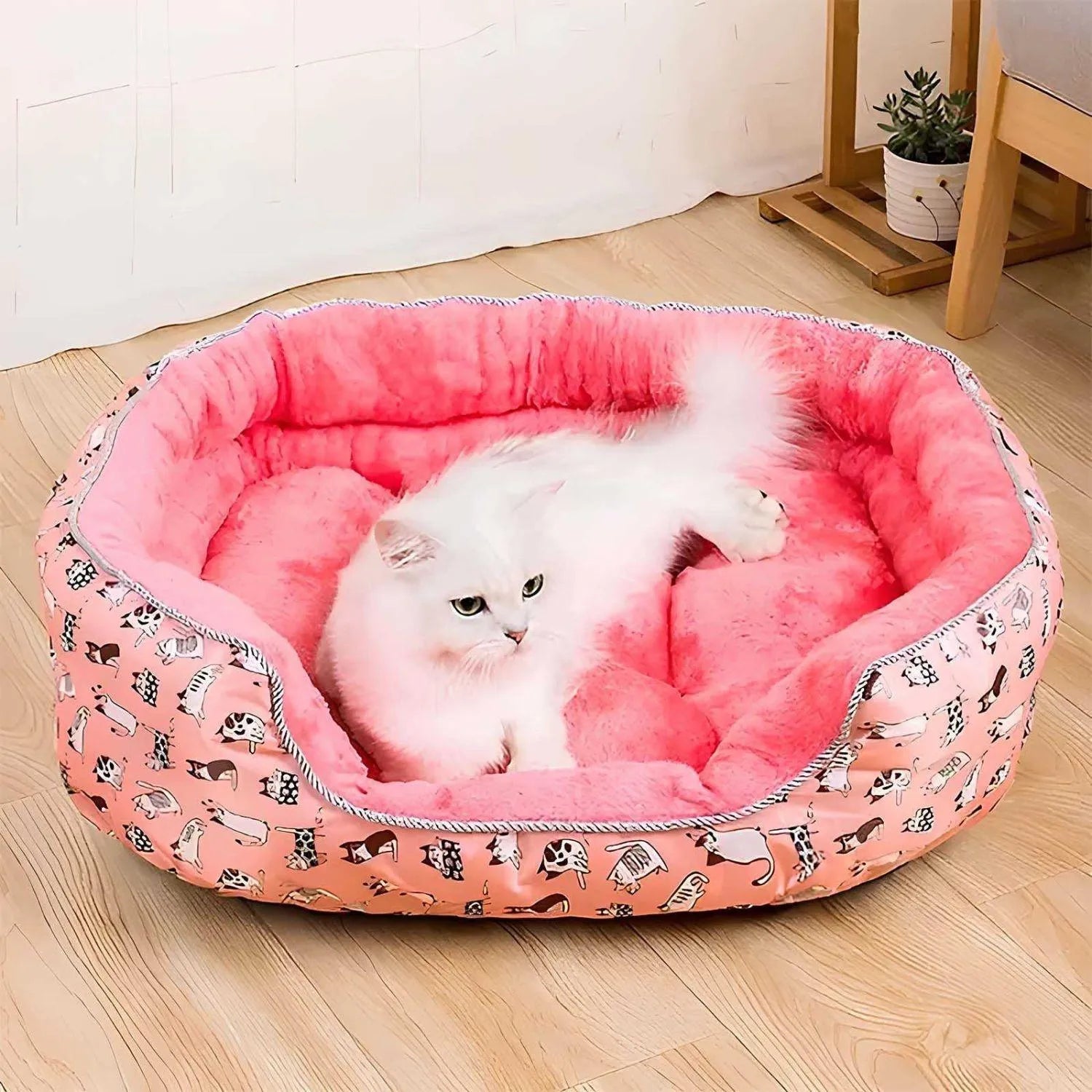 Rustplaats voor katten | Verwijderbaar kattenbed voor alle seizoenen en kleine ruimtes