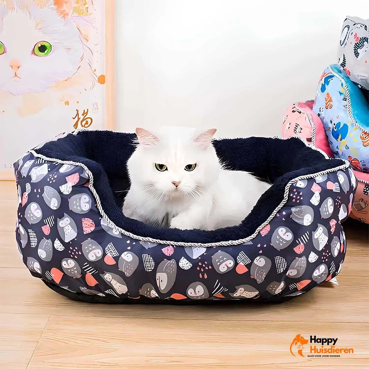 Rustplaats voor katten | Verwijderbaar kattenbed voor alle seizoenen en kleine ruimtes