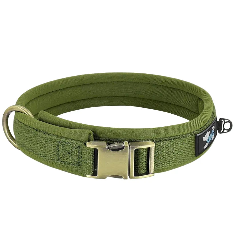 SafeID Nylon Halsband | Gepersonaliseerde Hondenhalsband met Naam en Telefoonnummer