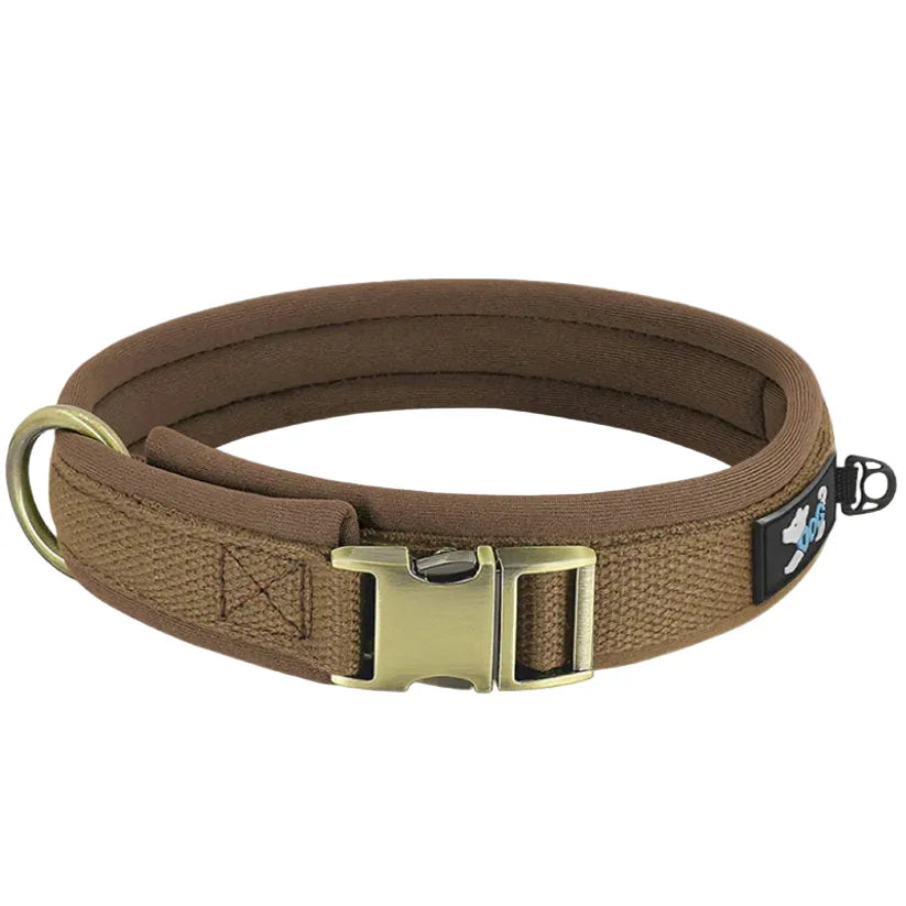 SafeID Nylon Halsband | Gepersonaliseerde Hondenhalsband met Naam en Telefoonnummer