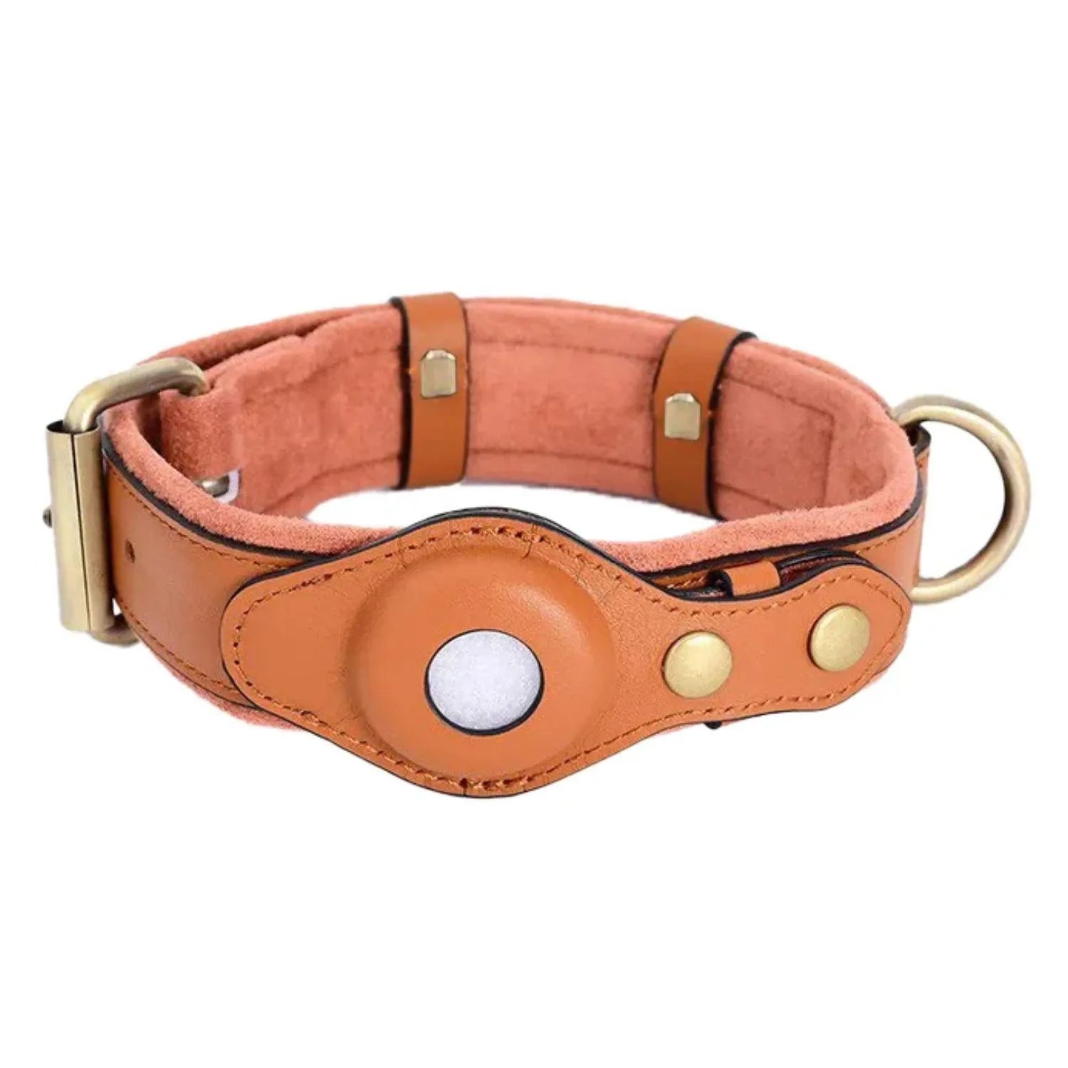SafeTrack Collar | AirTag hondenhalsband met zachte voering & veilige houder