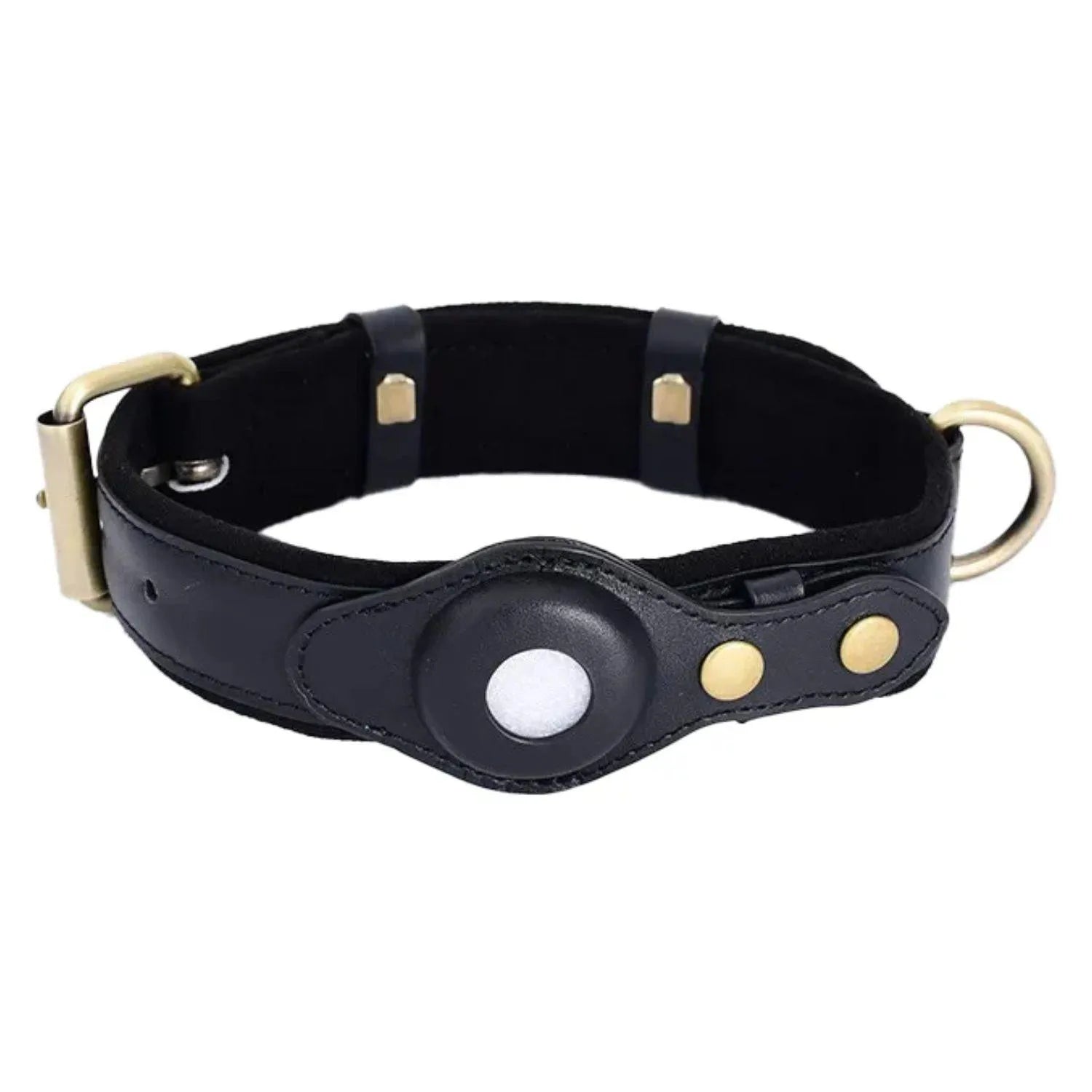 SafeTrack Collar | AirTag hondenhalsband met zachte voering & veilige houder
