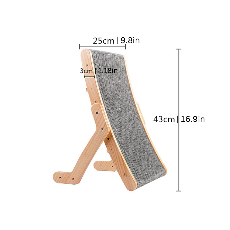 ScratchEase Lounge | Krab bed katten 2-in-1 rust & spelen